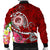 FSM Men;s Bomber Jacket - Turtle Plumeria (Red) - Polynesian Pride