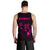 Hawaii Kakau Polynesian Three Turtles Map Men's Tank Top - Pink - Polynesian Pride