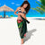 Cook Islands Polynesian Sarong - Green Turtle Hibiscus - Polynesian Pride