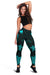 Papua New Guinea Women's Leggings - Turquoise Tentacle Turtle Turquoise - Polynesian Pride