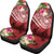 FSM Polynesian Car Seat Covers - Summer Plumeria (Red) - Polynesian Pride