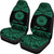 American Samoa Polynesian Custom Personalised Car Seat Covers - Pride Green Version - Polynesian Pride