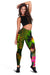 Nauru Polynesian Personalised Women's Leggings - Hibiscus and Banana Leaves - Polynesian Pride