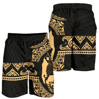 Tonga Polynesian All Over Print Men's Short - Gold Version - Polynesian Pride