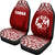 Tonga Car Seat Covers - Tonga Coat Of Arms Polynesian Tattoo Fog Red - Polynesian Pride