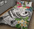 YAP Polynesian Quilt Bed Set - Summer Plumeria (White) - Polynesian Pride