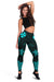 Wallis and Futuna Women's Leggings - Turquoise Tentacle Turtle Turquoise - Polynesian Pride