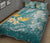 Hawaii Polynesian Turtles Plumeria Tropical Quilt Bed Set - Winter Style - AH - Polynesian Pride