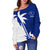 Chuuk Coconut Tree Off Shoulder Sweater K4 - Polynesian Pride