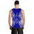 Palau Polynesian Men Tank Top Map Blue - Polynesian Pride