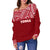 Tonga Women's Off Shoulder Sweater - Polynesian Design - Polynesian Pride