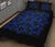 Hawaiian Quilt Bed Set Royal Pattern - Black And Blue - A1 Style - Polynesian Pride