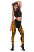 Yap Women Leggings Polynesian Pattern Gold - Polynesian Pride