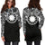 Nauru Women Hoodie Dress - Nauru Coat Of Arms Polynesian Black Color - Polynesian Pride