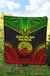 American Samoa Premium Quilt - American Samoa Seal Polynesian Chief Reggae Version - Polynesian Pride