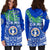 Northern Mariana Islands Rugby Women Hoodie Dress Coconut Leaves - CNMI - Polynesian Pride