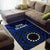 Cook Island Area Rug - Seal With Polynesian Tattoo Style ( Blue) - Polynesian Pride