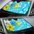 Samoa Auto Sun Shades - Polynesian Pattern Aquamarine Stone Color - Polynesian Pride