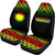 Nauru Custom Personalised Car Seat Covers - Nauru Flag Fog Reggae Style - Polynesian Pride