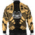 Marquesas Islands Men Bomber Jackets - Polynesian Tattoo Gold - Polynesian Pride