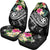 Wallis and Futuna Polynesian Car Seat Covers - Summer Plumeria (Black) - Polynesian Pride