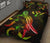 Kosrae Polynesian Quilt Bed Set - Turtle With Blooming Hibiscus Reggae - Polynesian Pride