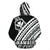 Hawaii Kanaka Polynesian Zip up Hoodie Poly Style White and Black - Polynesian Pride