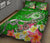 FSM Custom Personalised Quilt Bed Set - Turtle Plumeria (Green) - Polynesian Pride