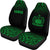 Samoa Car Seat Covers - Samoa Coat Of Arms Polynesian Tattoo Fog Green - Polynesian Pride