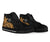 American Samoa Polynesian High Top Shoes - Polynesian Turtle (Golden) - Polynesian Pride