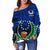 Pohnpei Special Women's Off Shoulder Sweater Z2 - Polynesian Pride