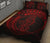 Polynesian Quilt Bed Set - Polynesian Red Seahorse Tattoo - Polynesian Pride