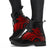 American Samoa Polynesian Leather Boots - Polynesian Turtle (Full Red) - Polynesian Pride