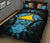 Tokelau Polynesian Quilt Bed Set Hibiscus Blue - Polynesian Pride