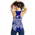 American Samoa Polynesian Women Tank Top Map Blue - Polynesian Pride