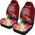 Tahiti Custom Personalised Car Seat Covers - Turtle Plumeria (Red) - Polynesian Pride