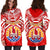 Tahiti Rugby Women Hoodie Dress Polynesian Coat Of Arms and Flag - Polynesian Pride