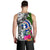 Northern Mariana Islands Men's Tank Top White - Turtle Plumeria Banana Leaf - Polynesian Pride