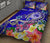 FSM Custom Personalised Quilt Bed Set - Turtle Plumeria (Blue) - Polynesian Pride