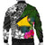 Tokelau Men Bomber Jacket - Turtle Plumeria Banana Leaf - Polynesian Pride