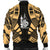 New Caledonia Men Bomber Jackets - Polynesian Tattoo Gold - Polynesian Pride