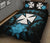 Wallis And Futuna Polynesian Quilt Bed Set Hibiscus Blue - Polynesian Pride