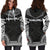 Nauru Women's Hoodie Dress - Polynesian Black Chief - Polynesian Pride