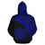 American Samoa Hoodie American Samoa Seal In Turtle Polynesian Tattoo Blue - Polynesian Pride