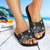 Yap Sandals - Turtle Hibiscus Pattern Black - Polynesian Pride