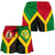 Polynesian Vanuatu Custom Personalised Women's Shorts - Vanuatu Flag and Coat Of Arms - Polynesian Pride