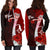 Yap Polynesian Custom Personalised Hoodie Dress - Coat Of Arm With Hibiscus - Polynesian Pride