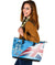 Fiji Polynesian Leather Tote Bag - Fiji Flag - Polynesian Pride