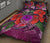 Polynesian Hawaii Quilt Bed Set - Purple Hibiscus Turtle Flowing - Polynesian Pride