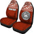 American Samoa Custom Personalised Car Seat Covers - American Samoa Seal Polynesian Red Horizontal - Polynesian Pride